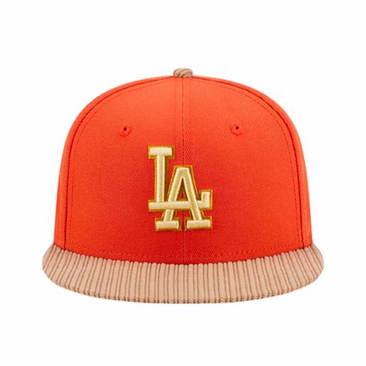 Snapback New Era 9Fifty Los Angeles Dodgers MLB Autumn Naranjo/Dorado