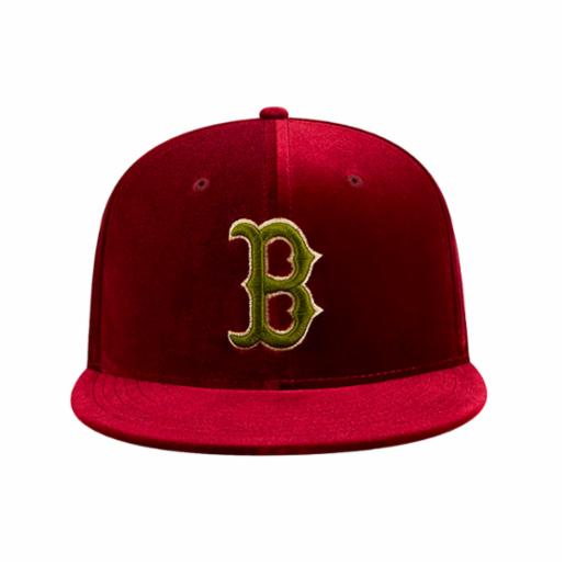 Snapback New Era 59Fifty Boston Red Sox Borgoña