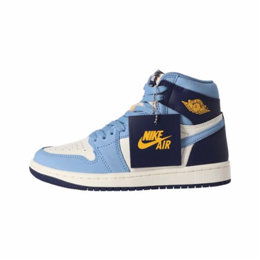 Air 1 Retro High OG Zapatilla Jordan Mujer Celeste/Blanco/Azul