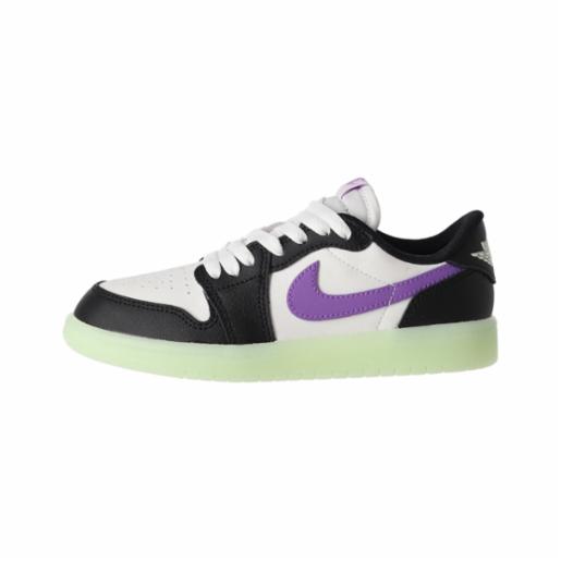 Air 1 Retro Low Zapatilla Jordan Niño Negro/Blanco/Morado