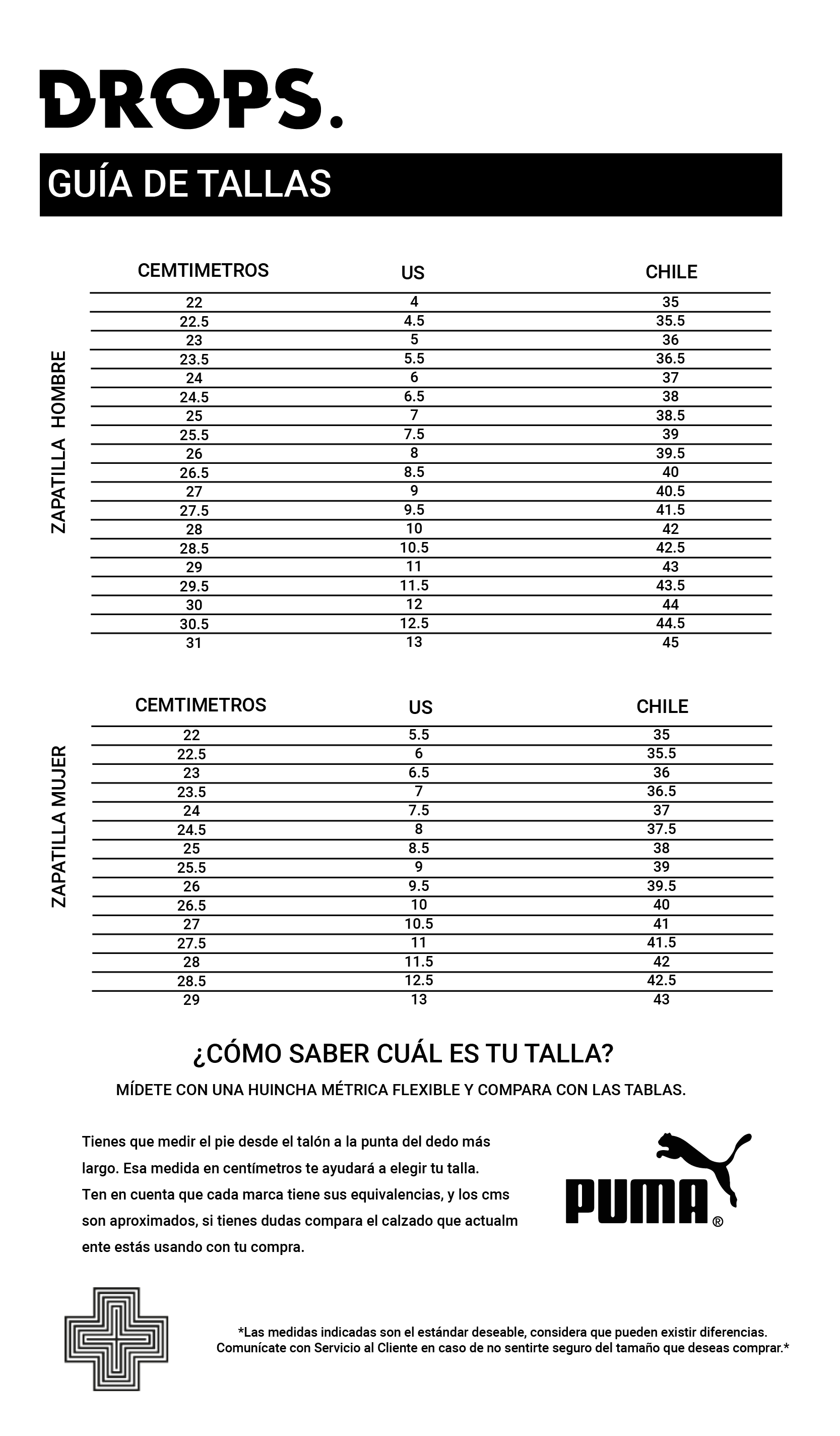 GSDropsPumaZapatillaHombreMujer